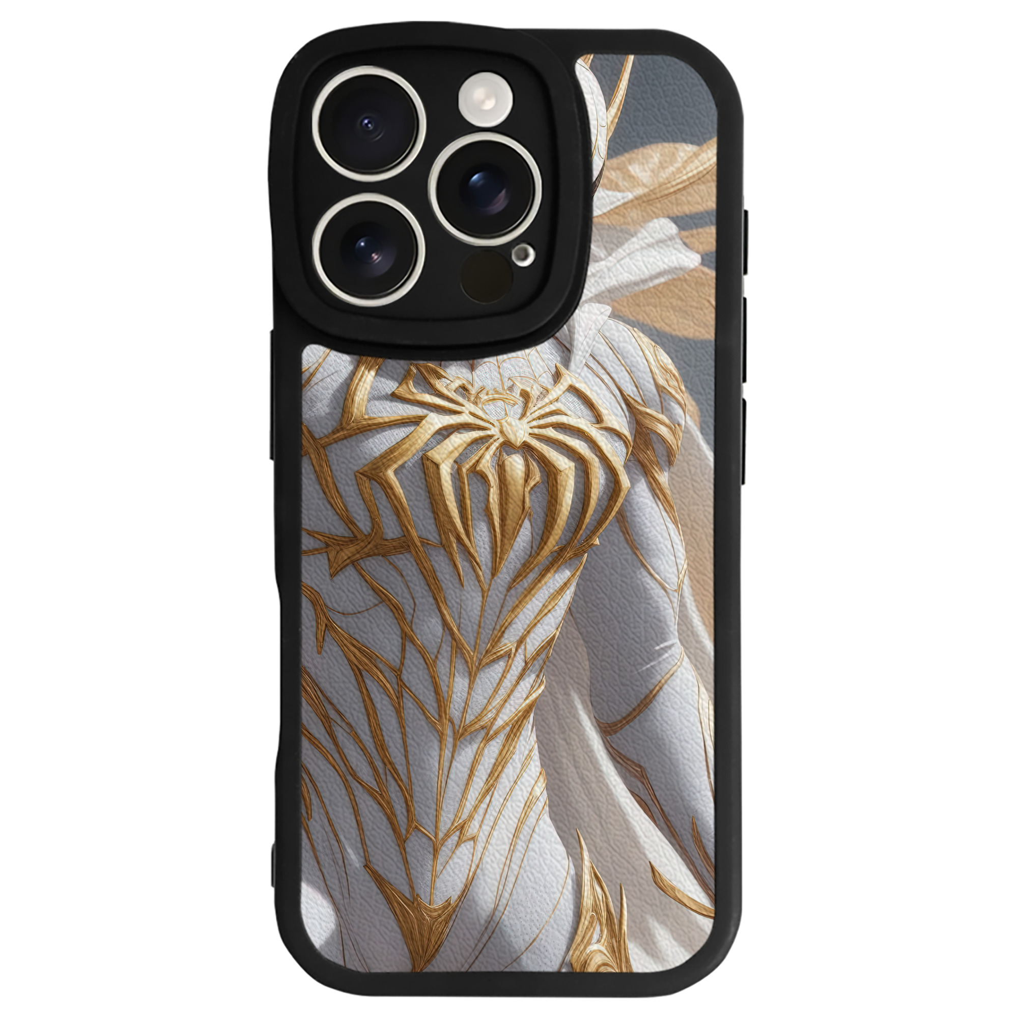 Spider Man スパイダーマン 【iPhone 16シリーズ対応】シリコンスマホケース（レザー調） 材質：シリコン